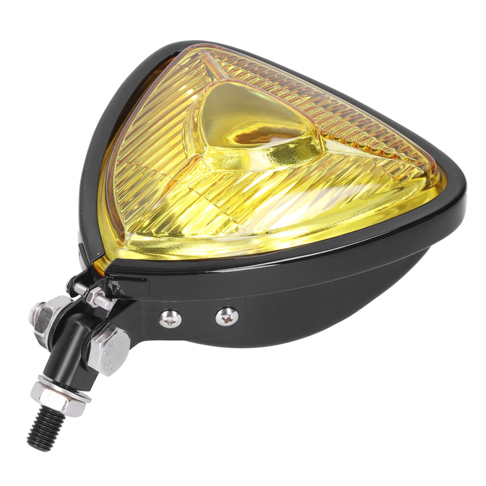 12V 55W Lens Motorcycle Headlight For Retro Bikes & Atvs Yellow 8411359658125