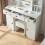 5 Drawer Makeup Desk Dresser &LED Mirror +Stool UK 5