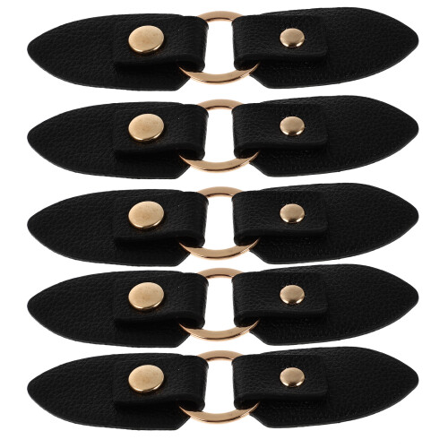 10 Paren Pu Leren Toggle Gespen Kledingriem Met Knopen Sluiting