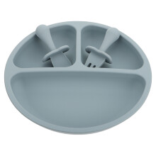 6 Sets Baby Van Silicone Met Verdeelde Schotel En
