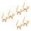 3 Sets 2 Sieradendrager Goudkleurige Cat Versiering 4