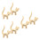 3 Sets 2 Sieradendrager Goudkleurige Cat Versiering 3