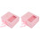 2Stk Verpackungsbox Geschenkverpackung Blumenhalter 3