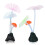 4 Pcs Silicone Lotus Leaf Rockery Fish Tank Decor 1