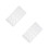 2Stk Backform Schokoladenform Kunststoff Transparent Für DIY 11