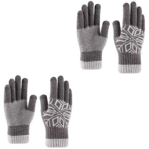 2 Paar Dicke Touchscreen- Für Draußen, Warm, Winddicht 2