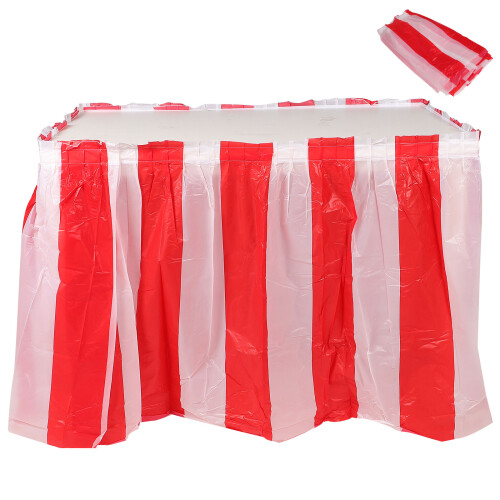 2 Stk. Geburtstagsfeier Tischdecken (Rot Und Weiß) 1