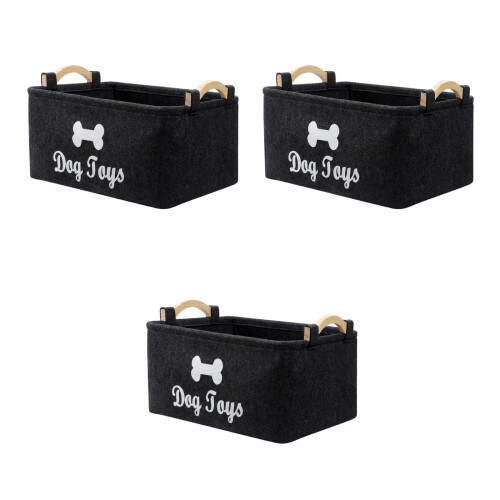 3Stk. Pet Toy Und Accessory Storage Bin 1