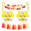 72 Teile Kinder Bagger Baufahrzeug Party Set 1