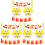 72 Teile Kinder Bagger Baufahrzeug Party Set 2