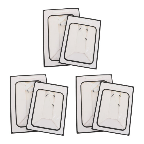 18 Transparente Fensterbeutel Geschenkverpackungen