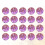100 Kristallknöpfe Für Hemd Pullover Mantel DIY Violett 11