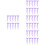 40 Sets Elegante Mit Schleifen Design 7