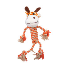 3Stk. Haustier Spielzeug Aus Baumwollseil Für Beißspiele (Giraffe)