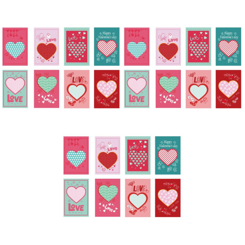 24 Valentinstagskarten Mit Herzförmigem Design 2