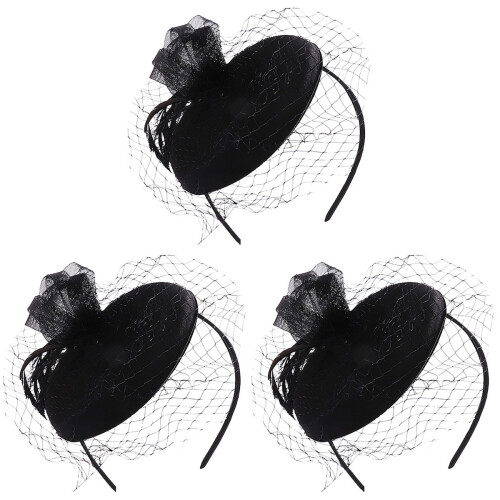 3 Teile Baskenmütze Cocktail Tee Party Haaraccessoire 1