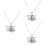 3Pcs Blue Collarbone Necklace Fine Workmanship Planet Necklace Gift 7
