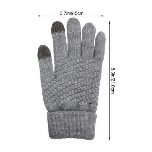 2 Paar Damen Winterhandschuhe Winddicht Thermisch Mit Touchscreen 2
