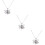 3Pcs Blue Collarbone Necklace Fine Workmanship Planet Necklace Gift 10