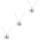 3Pcs Blue Collarbone Necklace Fine Workmanship Planet Necklace Gift 6