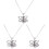 3Pcs Blue Collarbone Necklace Fine Workmanship Planet Necklace Gift 3