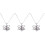3Pcs Blue Collarbone Necklace Fine Workmanship Planet Necklace Gift 5