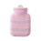2Stück 320Ml Silikon Heizflasche Mit Strickbezug Pink 1