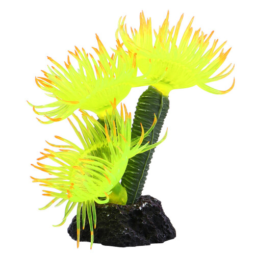 2 Künstliche Für Aquarium, Kunststoff, (Gelb)