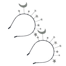 6 Haarreifen Frauenkopfschmuck Stern Mond