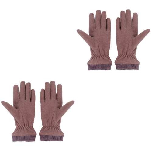 2 Paar Winter Damen Einfache Doppellagige Verdickte 2