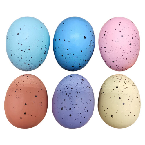 18 Simulations-Eier Dekorative Bemalte Eier Mix Farbe