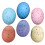 18 Simulations-Eier Dekorative Bemalte Eier Mix Farbe 10