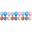 18 Simulations-Eier Dekorative Bemalte Eier Mix Farbe 4