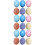 18 Simulations-Eier Dekorative Bemalte Eier Mix Farbe 7