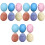 18 Simulations-Eier Dekorative Bemalte Eier Mix Farbe 3