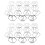 2Sets Silberne Hohle Tischnummern Aus Robustem Material Für Feier 5