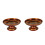 2 Stk. Tempel Opfer Speise Tablett Segens Buddhistisch Dunkelrot 8