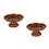 2 Stk. Tempel Opfer Speise Tablett Segens Buddhistisch Dunkelrot 6