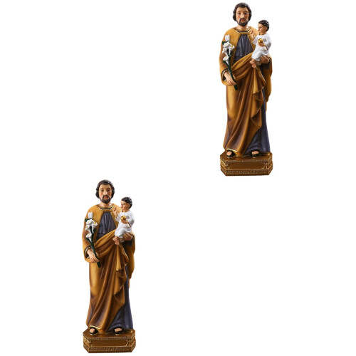 2 -Statuen Kirchenzubehör Farben 2