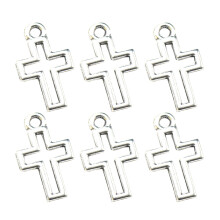 150 Stk Alu-Hohlschnitt Anhänger -Charms Schmuck Zubehör