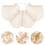 2 Bodykette Halskette Brustschmuck Weiß 9
