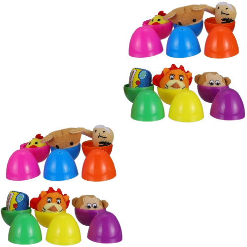 12 Eier Aus Kunststoff Mit Spielzeug Für Diy 2