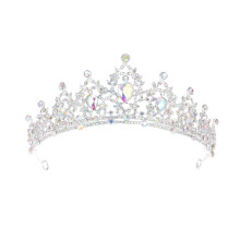 2Stk. Braut Krone Legierung Kopfschmuck Für (Silber)
