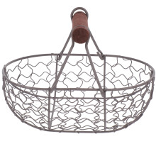 2Stück Metall Draht Eierkorb Halter Organizer Für Eier