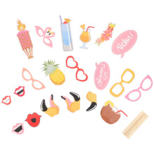36 Hawaii Party Foto Props Flamingo Strand Papierschilder
