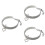 3Pcs White Creative Heart Pattern Collar with Circle Charm for Pets 6