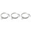 3Pcs White Creative Heart Pattern Collar with Circle Charm for Pets 4