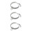 3Pcs White Creative Heart Pattern Collar with Circle Charm for Pets 8