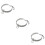 3Pcs White Creative Heart Pattern Collar with Circle Charm for Pets 9