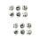 12 Pièces Double Couche Motif Panda Pour Entraînement 7